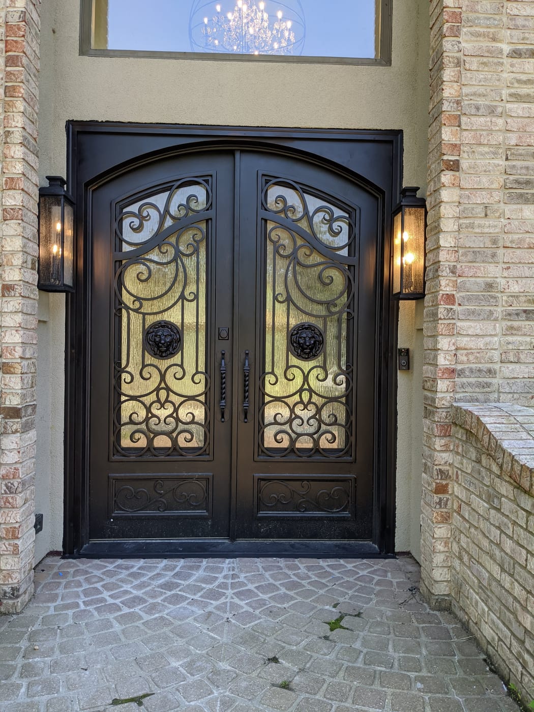 Architectural door hardware detail